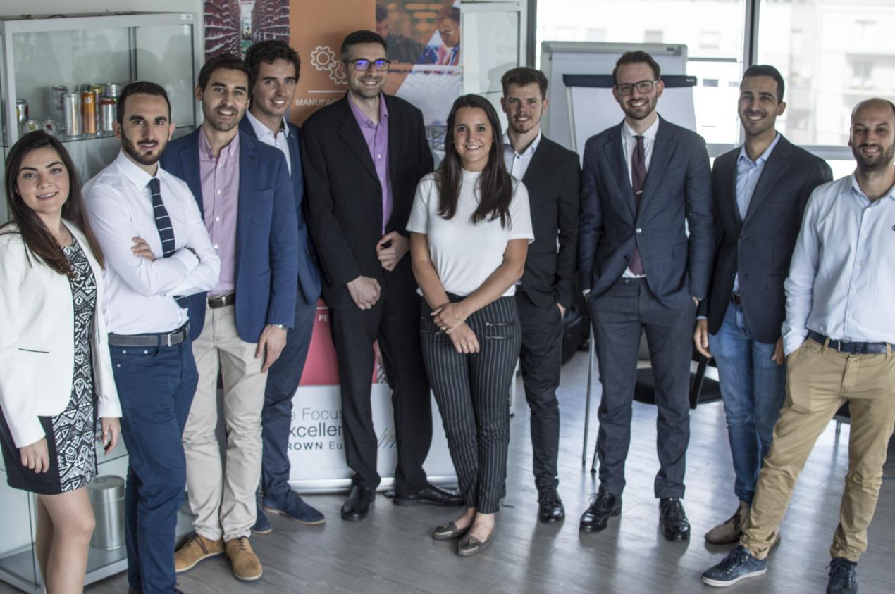 Crown's FORWARD program participants inside Crown's offices.