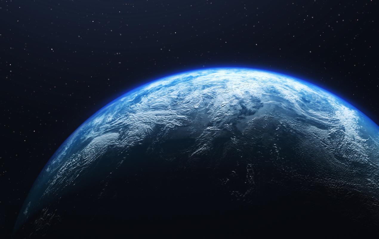 A view of the earth from space