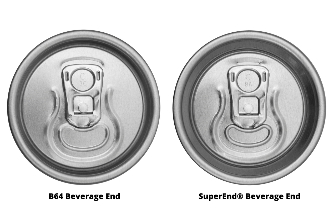 Image of the top of two beverage cans
