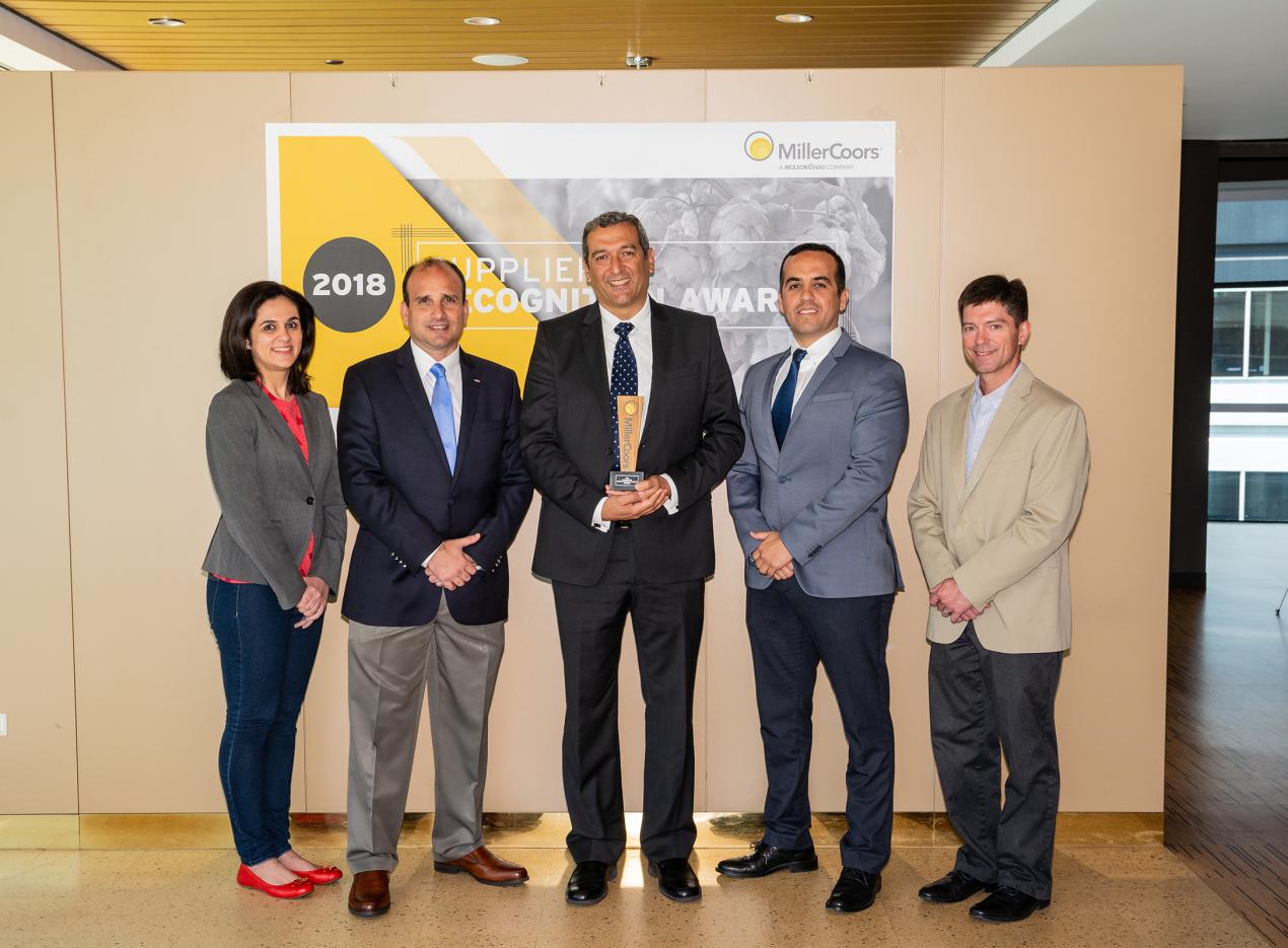 Crown Beverage Packaging Mexico Honored By MillerCoors As Its 2018 Supplier Of The Year And Most Valuable Plant