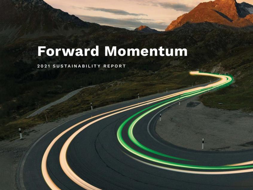 The cover for the Crown Sustainability Report press release.