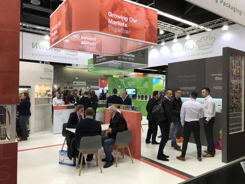 Crown display booth at BrauBeviale 2019
