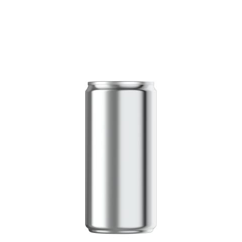 9.1oz silver beverage can