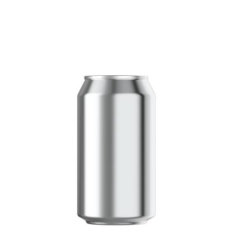 12oz silver beverage can